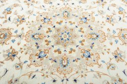 Central medallion detail of New Kashan rug from Iran / Persia