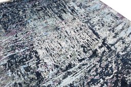 Close-up detail of New Mahli rug from Pakistan showing Wool weave