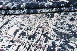 Close-up detail of New Mahli rug from Pakistan showing Wool weave