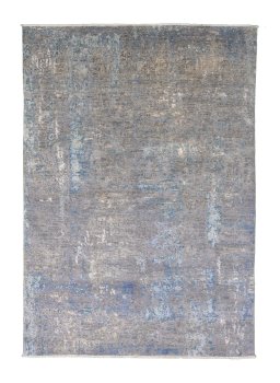 Full view of New Mahli rug from Pakistan, 245 × 171 cm in Gray tones