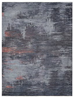 Full view of New Mahli rug from Pakistan, 365 × 271 cm in Gray tones
