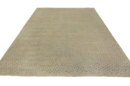 Surface texture of New Mahli rug with natural Wool and intricate pattern