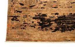 Close-up detail of New Mahli rug from Pakistan showing Wool weave