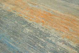 Full view of New Mahli rug from Pakistan, 368 × 280 cm in Blue tones