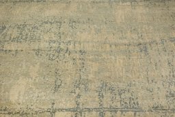Backside of handmade New Mahli rug showing knot structure and weave density
