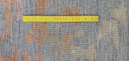 Corner detail of New Mahli rug showing border pattern and Wool pile