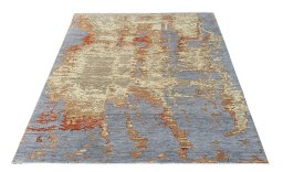 Close-up detail of New Mahli rug from Pakistan showing Wool weave