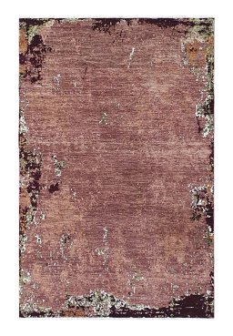 Corner detail of New Mahli rug showing border pattern and Wool pile