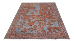 Close-up detail of New Mahli rug from Pakistan showing Wool weave