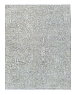 Corner detail of New Mahli rug showing border pattern and Wool pile