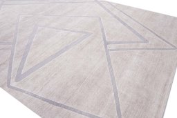 Full view of New Mahli rug from Pakistan, 360 × 249 cm in Gray tones