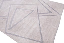 Full view of New Mahli rug from Pakistan, 312 × 250 cm in Gray tones