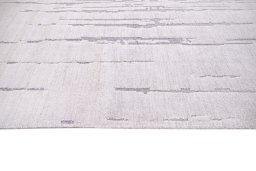 Close-up detail of New Mahli rug from Pakistan showing Mercesized Cotton weave
