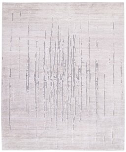 Full view of New Mahli rug from Pakistan, 298 × 253 cm in Gray tones