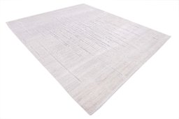 Corner detail of New Mahli rug showing border pattern and Mercesized Cotton pile