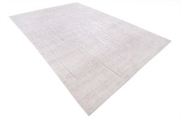 Corner detail of New Mahli rug showing border pattern and Mercesized Cotton pile