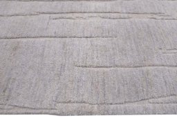 Corner detail of New Mahli rug showing border pattern and Wool pile