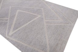 Full view of New Mahli rug from Pakistan, 313 × 213 cm in Gray tones