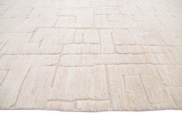 Close-up detail of New Mahli rug from Pakistan showing Wool weave