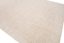 Full view of New Mahli rug from Pakistan, 351 × 252 cm in Beige tones