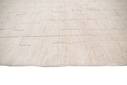 Close-up detail of New Mahli rug from Pakistan showing Wool weave