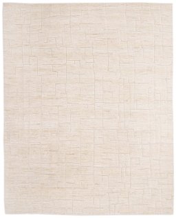 Full view of New Mahli rug from Pakistan, 314 × 245 cm in Beige tones