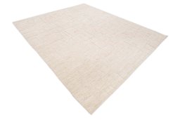 Corner detail of New Mahli rug showing border pattern and Wool pile
