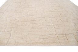 Close-up detail of New Mahli rug from Pakistan showing Wool weave