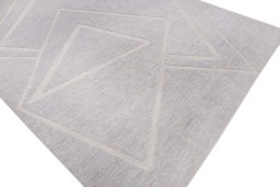 Full view of New Mahli rug from Pakistan, 310 × 254 cm in Gray tones