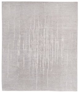Full view of New Mahli rug from Pakistan, 300 × 258 cm in Gray tones