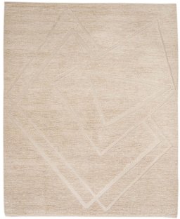 Full view of New Mahli rug from Pakistan, 311 × 250 cm in Beige tones