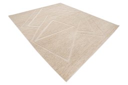 Corner detail of New Mahli rug showing border pattern and Wool pile