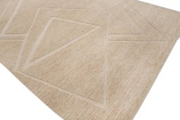 Full view of New Mahli rug from Pakistan, 311 × 250 cm in Beige tones