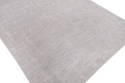 Full view of New Mahli rug from Pakistan, 248 × 173 cm in Gray tones