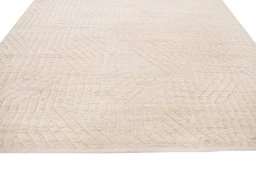 Close-up detail of New Mahli rug from Pakistan showing Wool weave