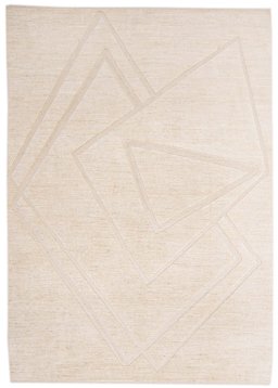 Full view of New Mahli rug from Pakistan, 247 × 173 cm in Beige tones