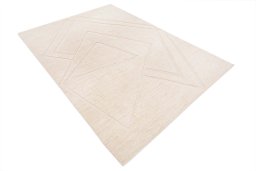Corner detail of New Mahli rug showing border pattern and Wool pile