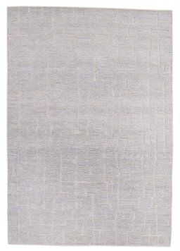 Full view of New Mahli rug from Pakistan, 305 × 218 cm in Gray tones