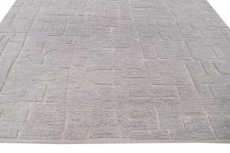 Close-up detail of New Mahli rug from Pakistan showing Wool weave