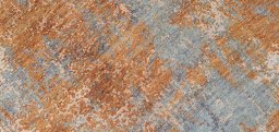 Backside of handmade New Mahli rug showing knot structure and weave density