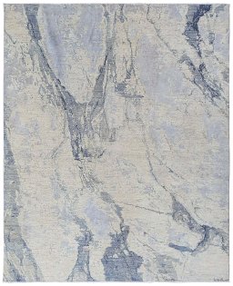 Full view of New Mahli rug from Pakistan, 304 × 244 cm in Gray tones
