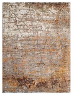 Full view of New Mahli rug from Pakistan, 367 × 274 cm in Beige tones
