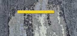 Full view of New Mahli rug from Pakistan, 358 × 277 cm in Gray tones