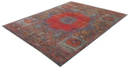 Close-up detail of New Mahli rug from Pakistan showing Wool weave