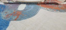 Close-up detail of New Mahli rug from Pakistan showing Wool weave