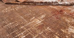 Close-up detail of New Mahli rug from Pakistan showing Wool weave