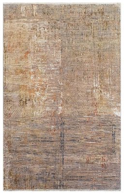 Full view of New Mahli rug from Pakistan, 310 × 196 cm in Beige tones