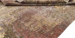 Close-up detail of New Mahli rug from Pakistan showing Wool weave