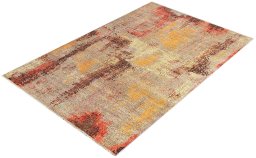 Close-up detail of New Mahli rug from Pakistan showing Wool weave