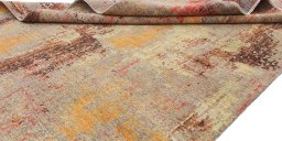 Close-up detail of New Mahli rug from Pakistan showing Wool weave